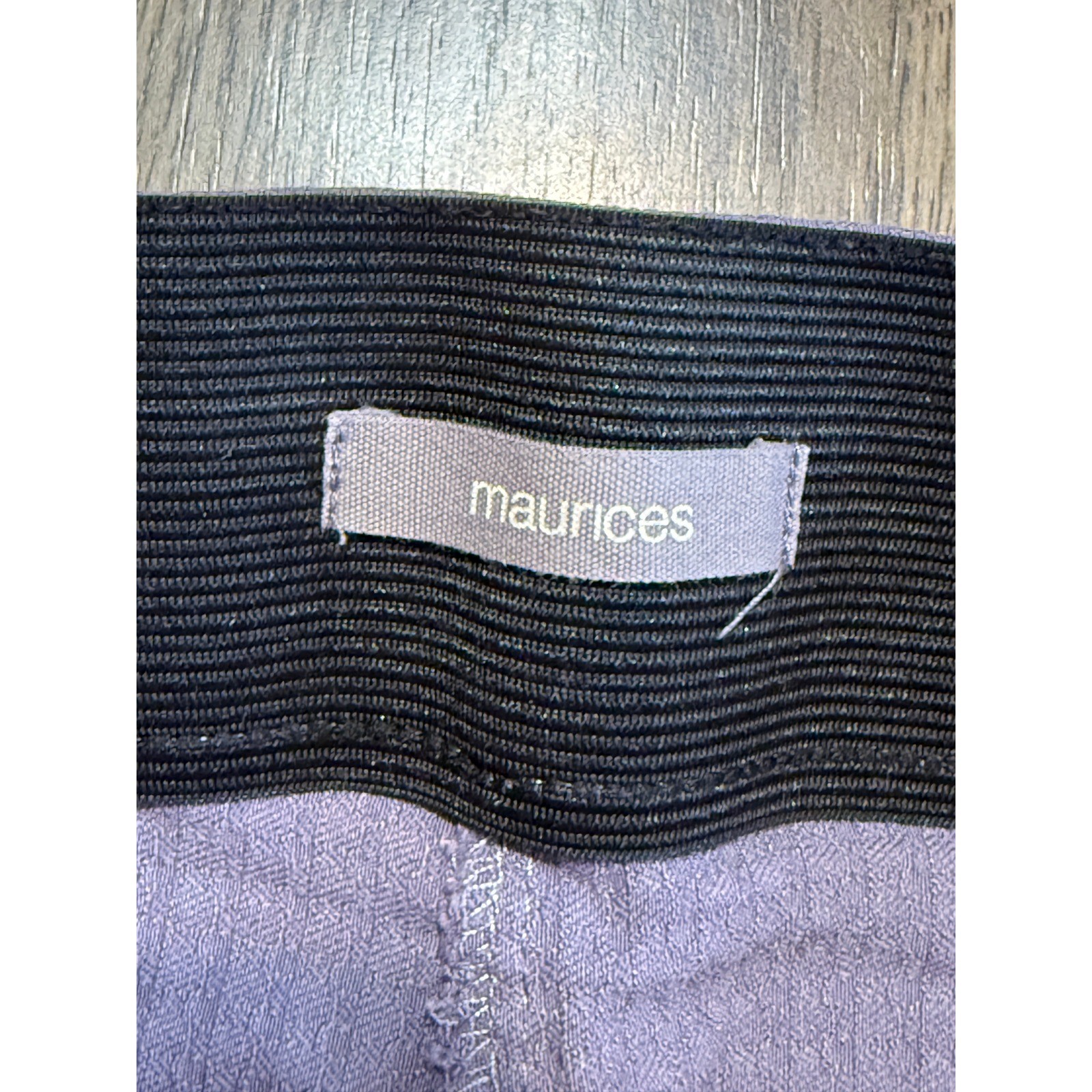 Maurices Trousers Womens Large Purple Adult Pull On Stretch Ankle Excellent