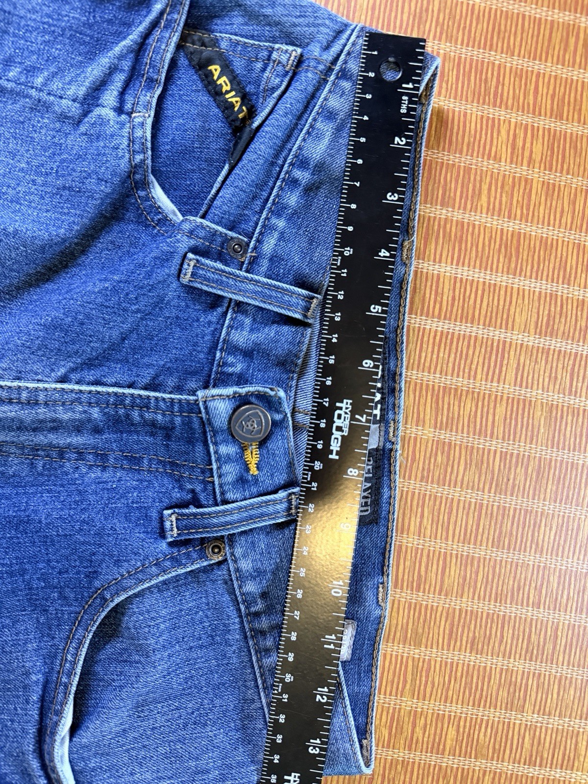 Ariat Rebar M4 Relaxed Boot Cut Jeans Men’s 28/30 Blue Durastretch Edge[H-144]
