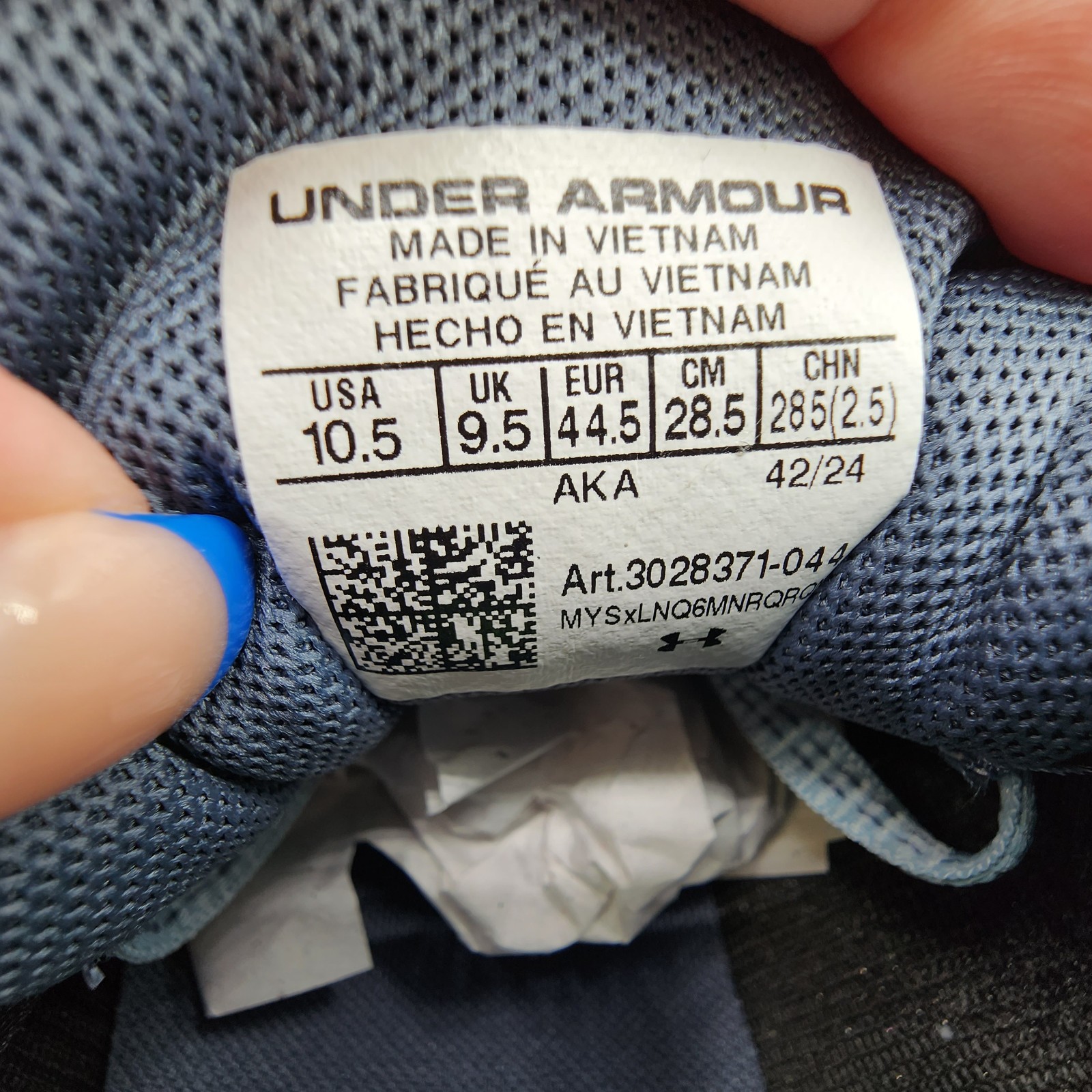 Under Armour UA Bandit Trail 3 Running Shoes Mens 10.5 Downpour Gray NEW READ