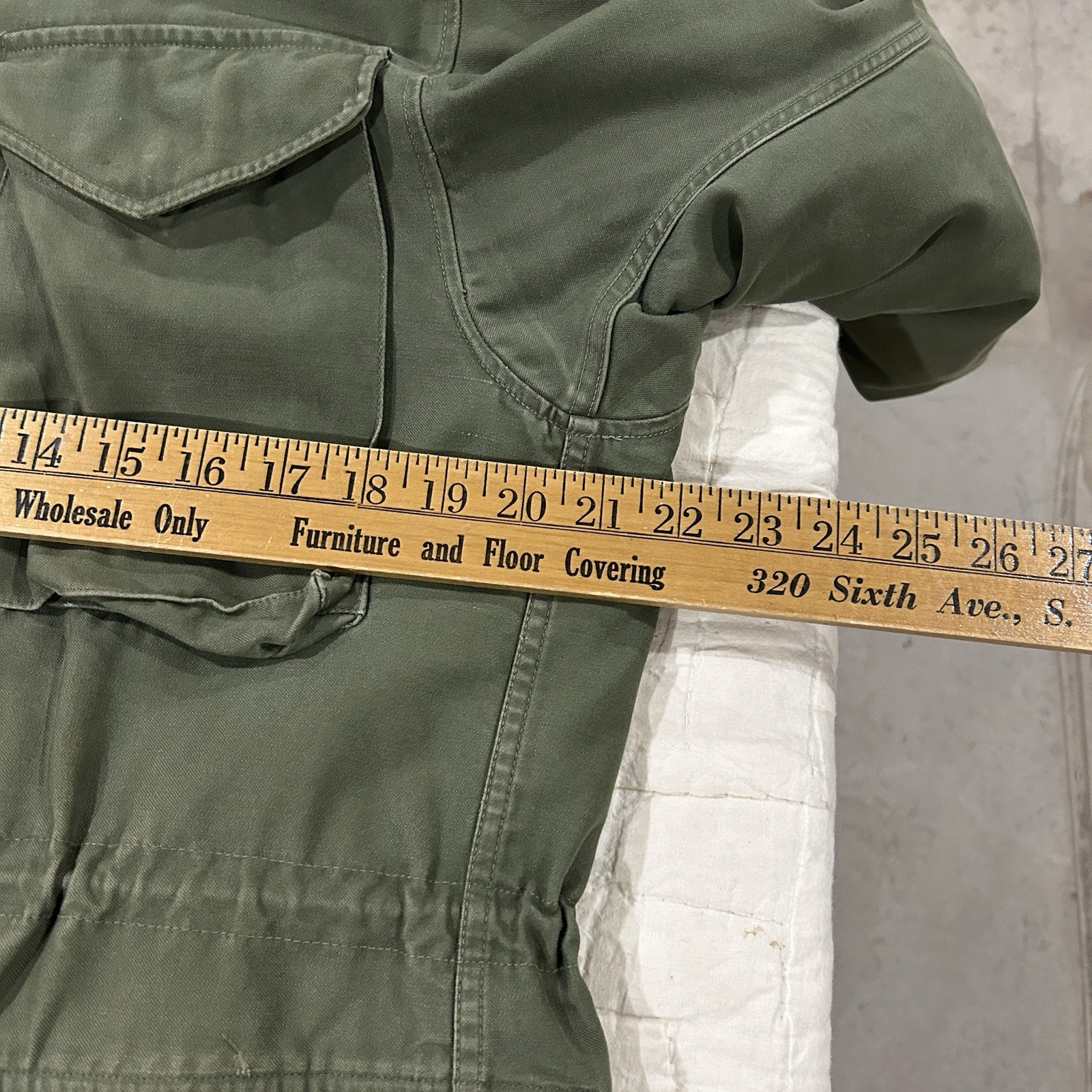 Vintage 1950s US Army M-51 Field Jacket Small Long w/ Liner Korean War