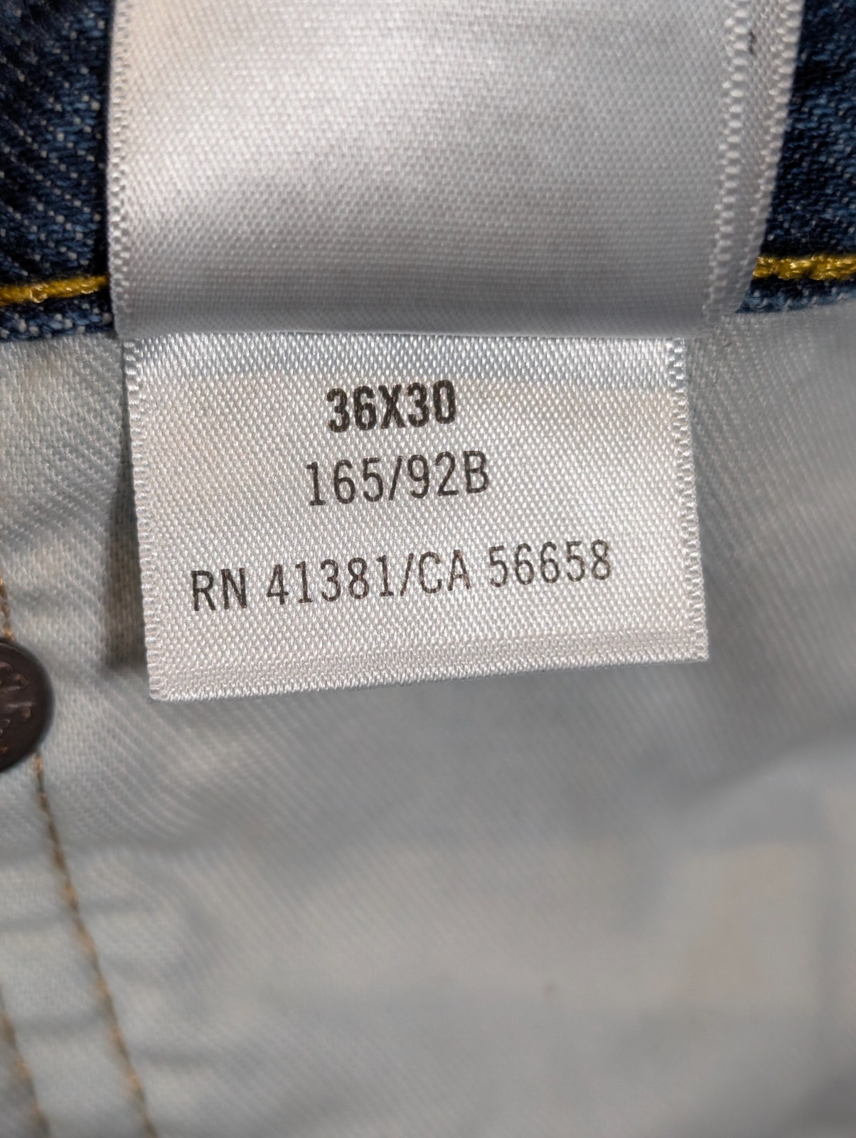Polo Ralph Lauren Sullivan Medium Blue Acid Wash Men’s 36×30 Denim Jeans