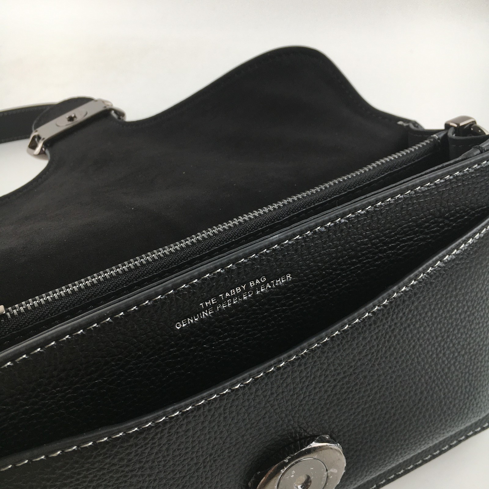 Coach Tabby Shoulder Bag 20 CM546 Black Pebble Leather 2WAY Outlet New Japan