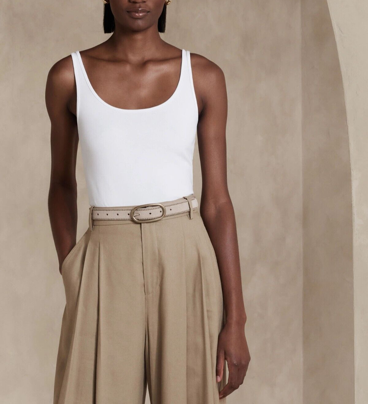 BANANA REPUBLIC Refined Scoop-Neck Tank #758511