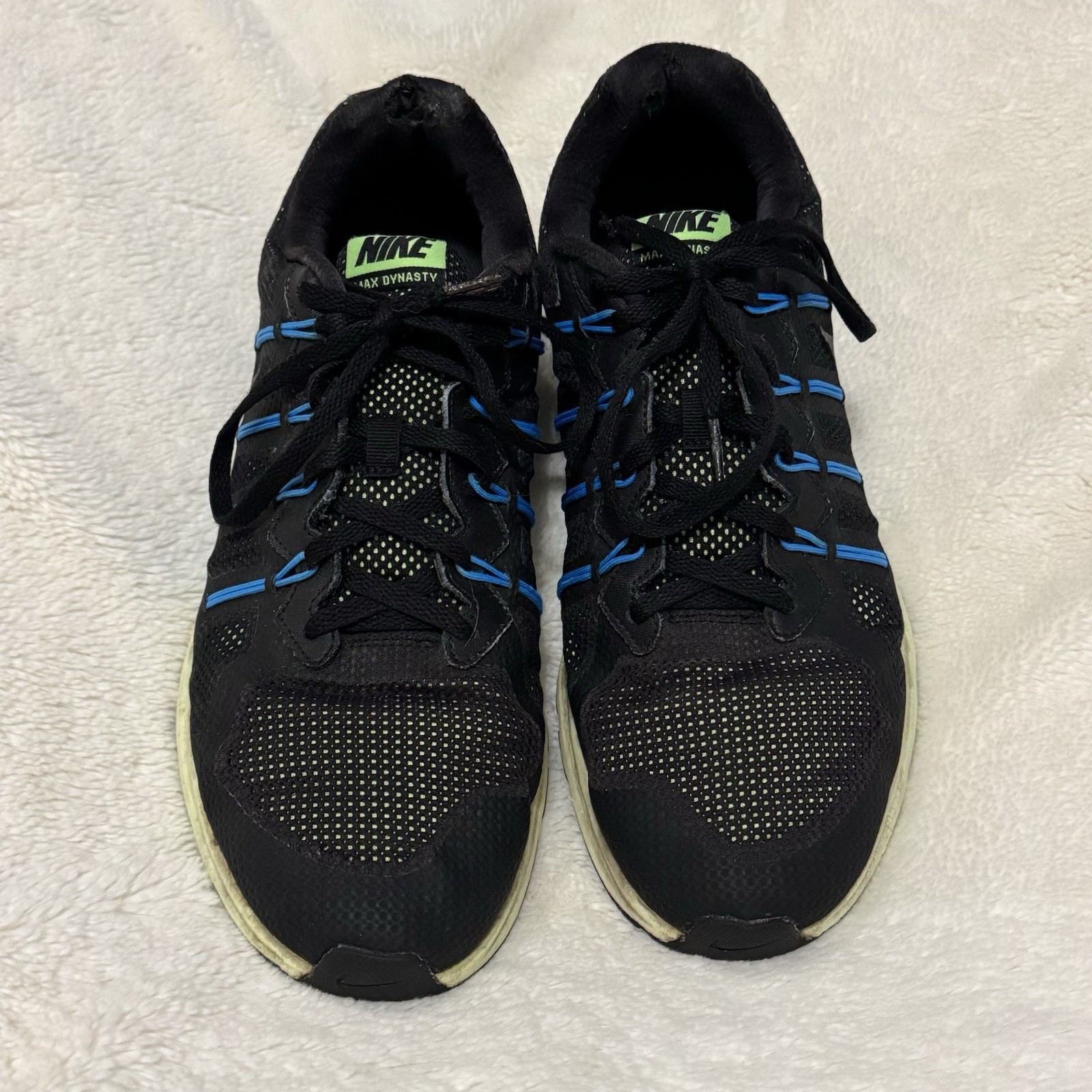 NIKE Air Max Dynasty Premium Sneakers Men’s 11.5 Black Blue Green 829711-007