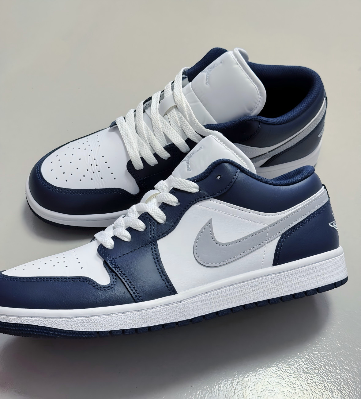 Jordan 1 Low ‘White/Blue” Men’s Retro Sneakers-AJ1 Low OG Style