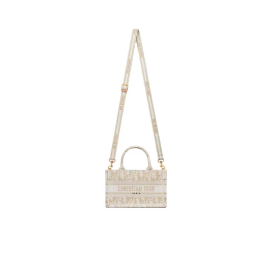 DIOR Book Tote Oblique TOTE Mini Women’s Beige 8.5*3.0*5.1 in