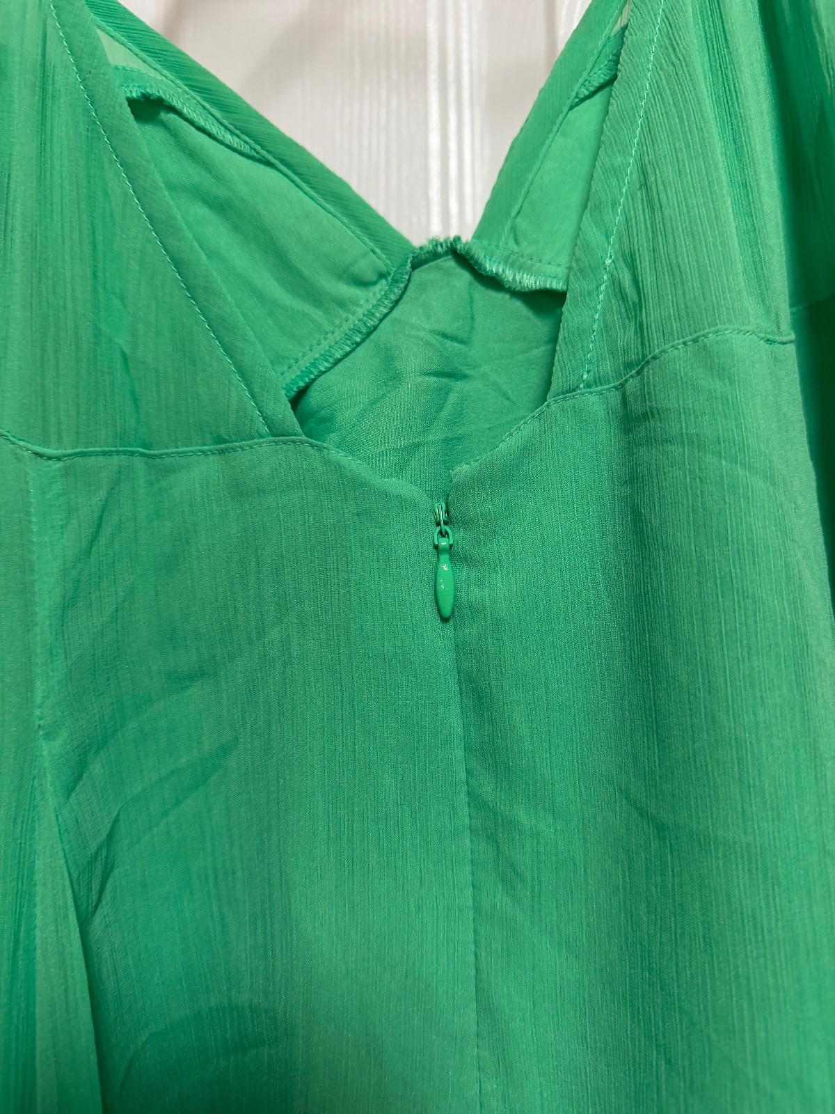 ASOS DESIGN cami strappy midi skater dress with godet bright green Size 12 NWT