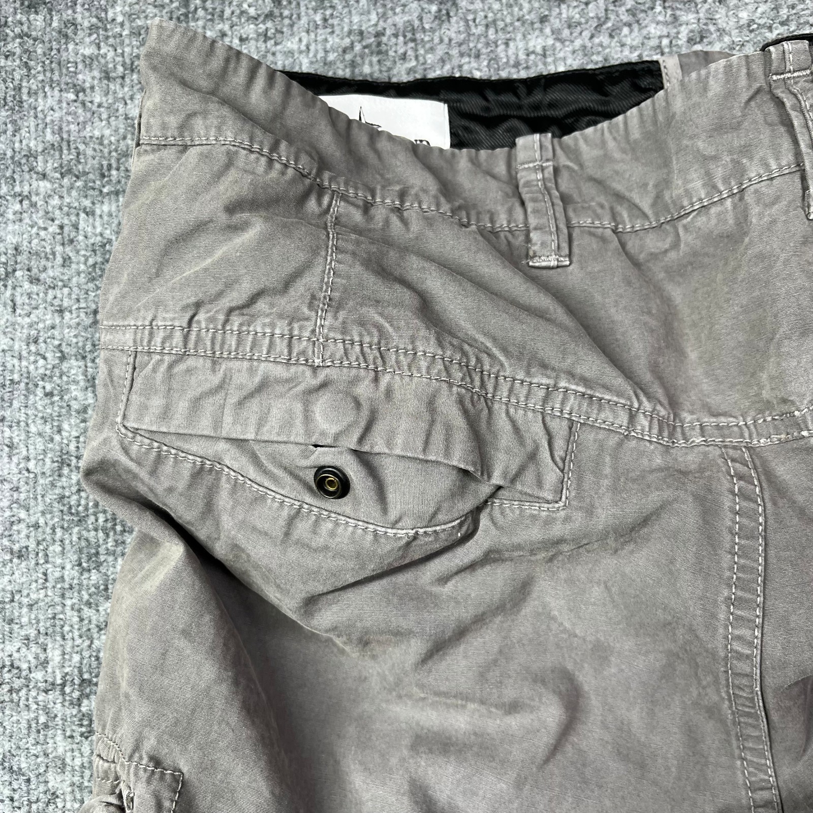 Stone Island Type SL Cargo Pants Men’s Gray Pockets Slim Fit Utility – 33X31