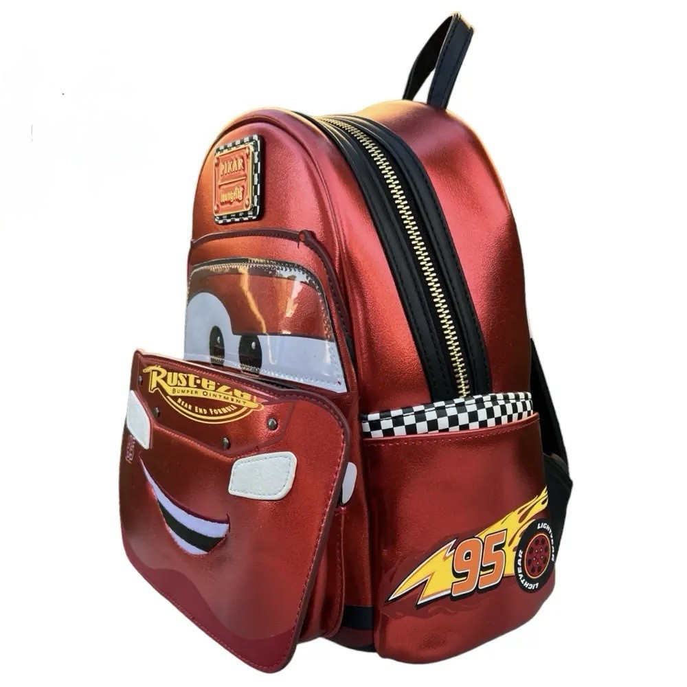 NWT Loungefly Disney Lightning McQueen Cars Metallic Backpack HTF