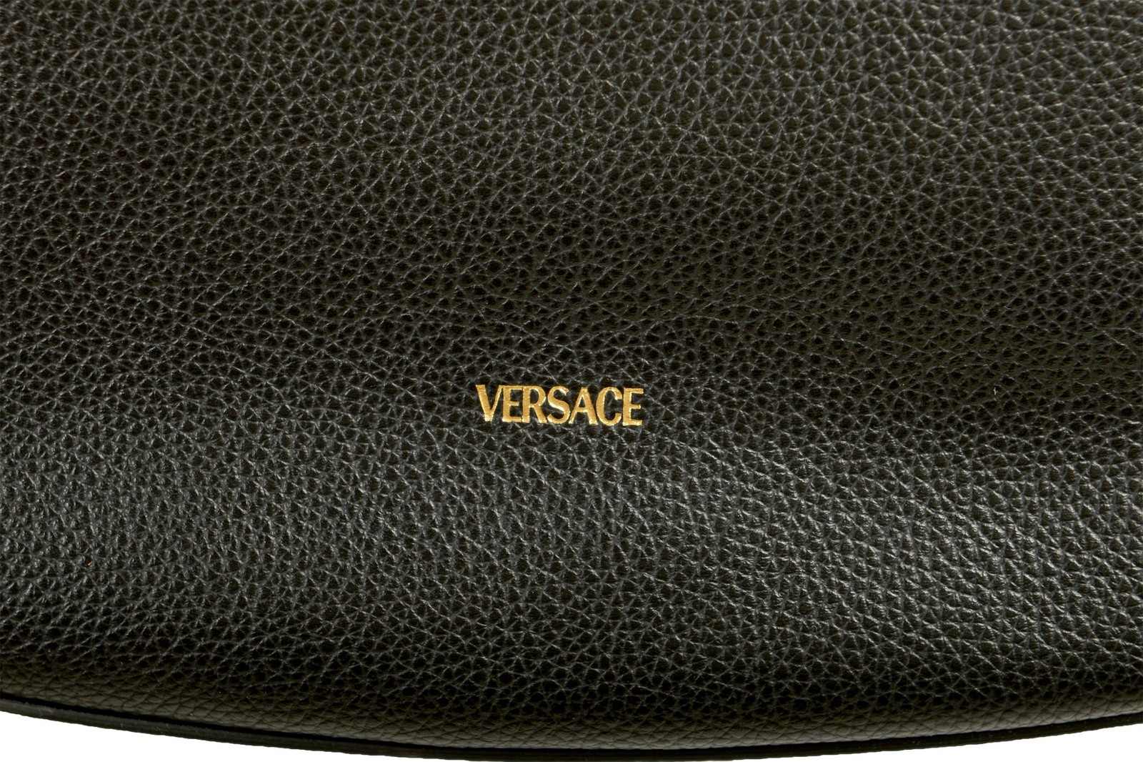 Versace Women’s 100% Grainy Leather V-Logo Hobo Handbag Shoulder Bag