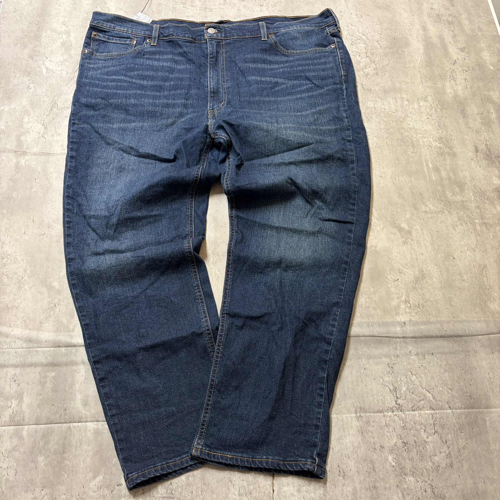 Levis 541 Mens Jeans 44×30 dark Athletic Fit Tapered Leg Stretch Denim Pants