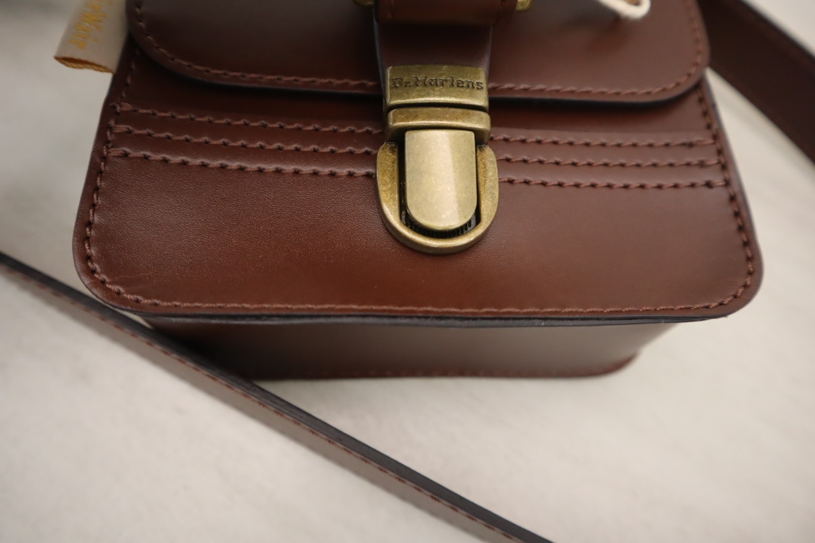 Dr Martens Brown Vegan Leather Reporter Norfolk Flat Shoulder/Crossbody Bag
