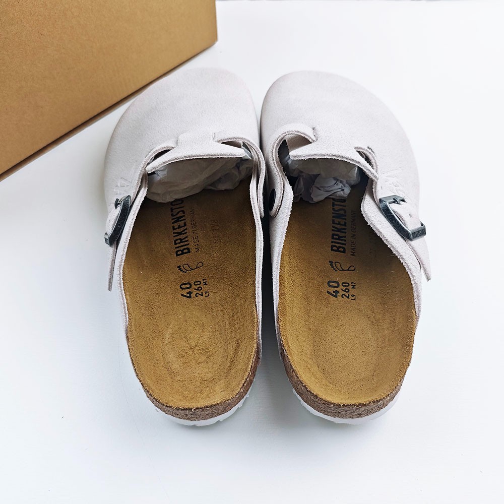 Birkenstock Boston x Stussy Bone Clog Wide Women’s Shoes EU37-45 With Box