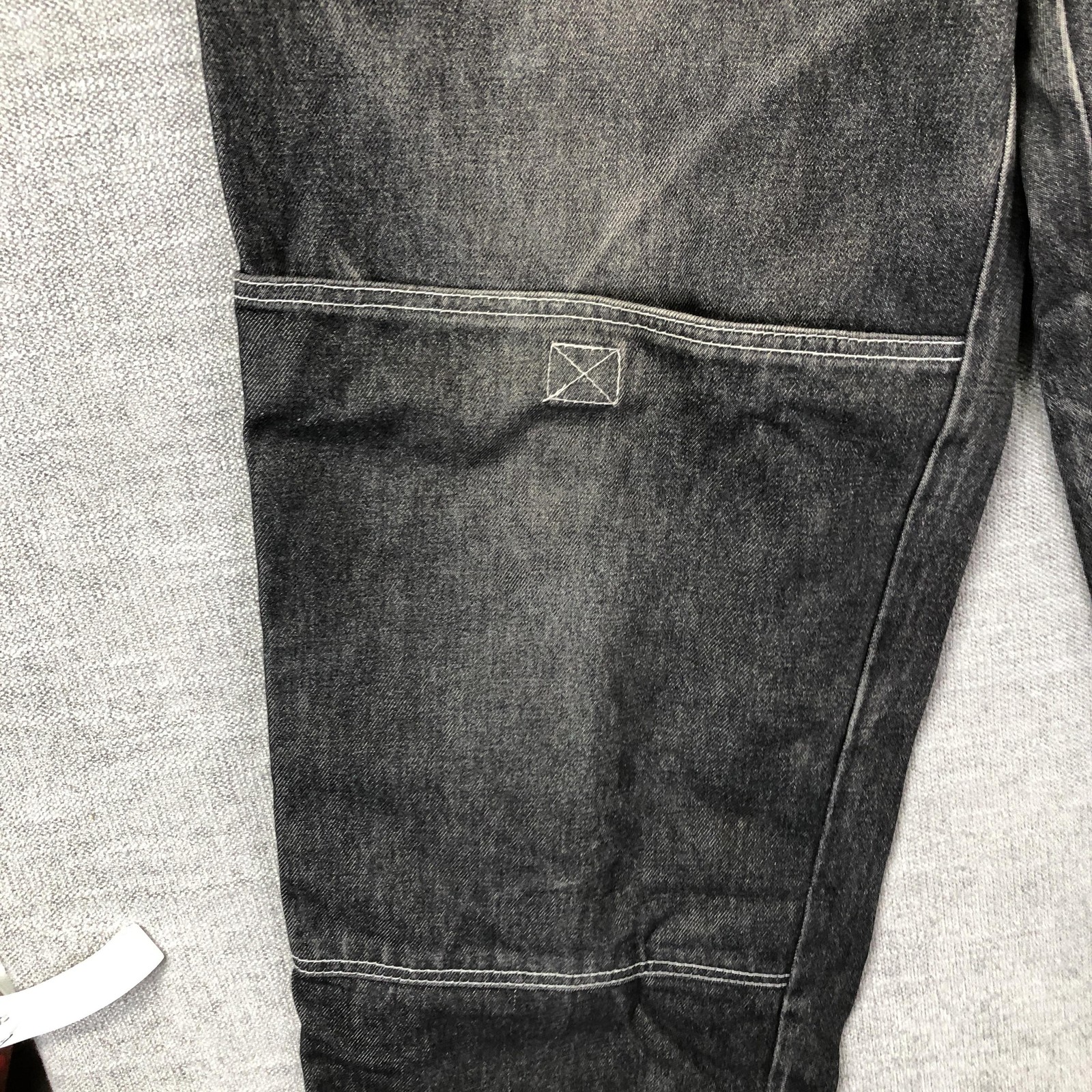 Competition Jeans Mens 36 Gray Relaxed Straight Denim Charcoal Wash Workwear