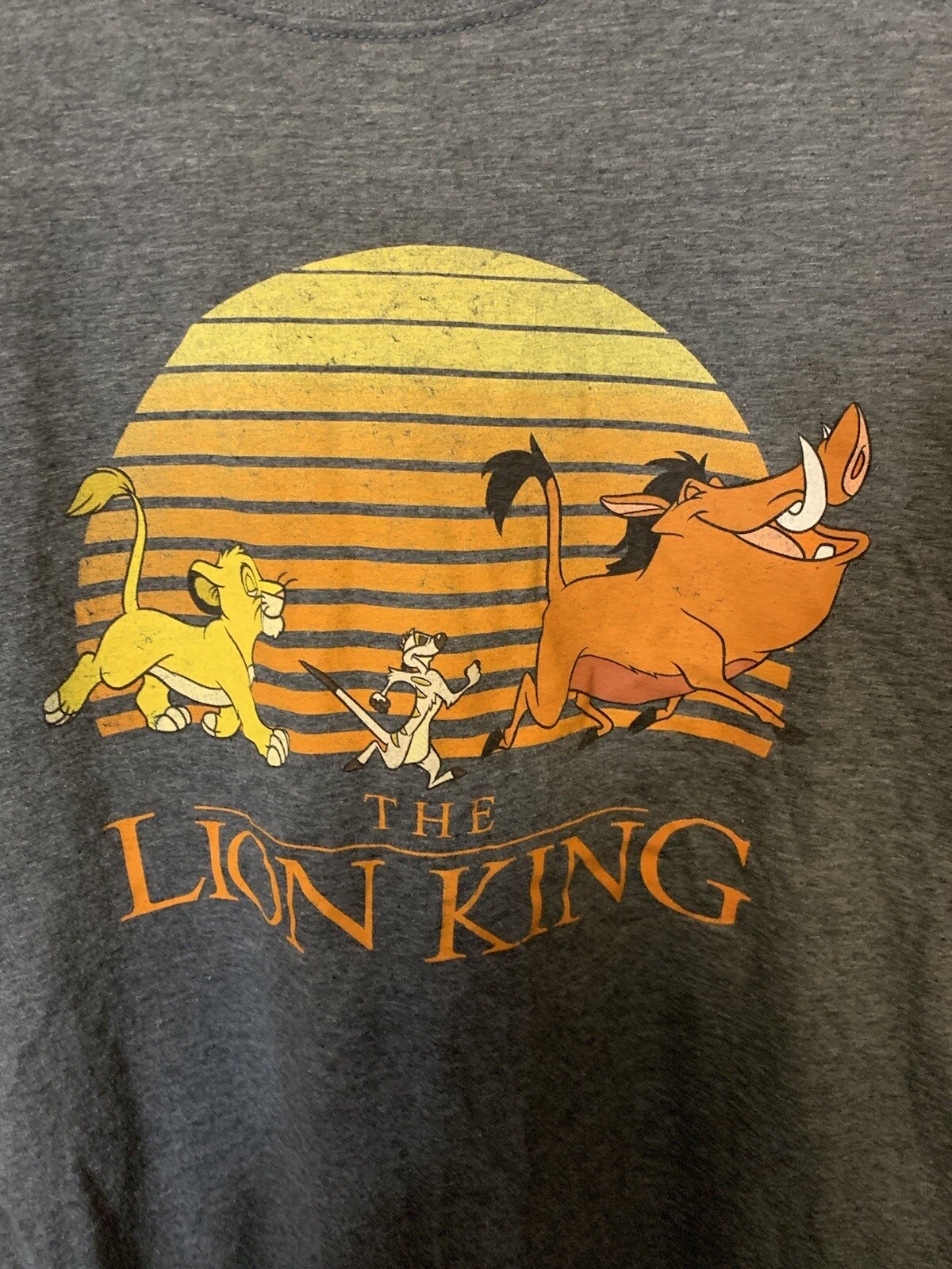 Rare Disney The Lion King Mens Sz XL Simba, Timon, & Pumbaa Hakuna Matata TShirt