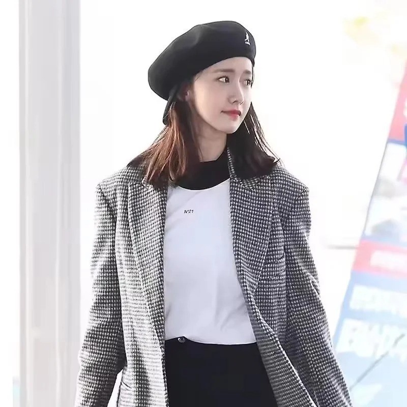 Kangol Breathable Beret Hat Summer Casual Woven Caps