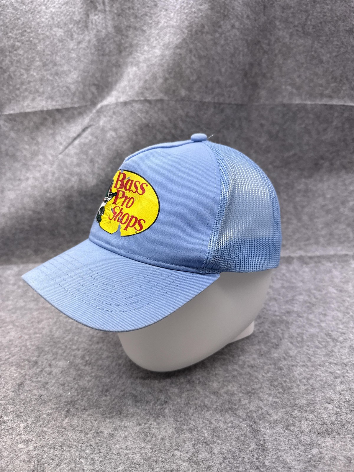 Bass Pro Shops Hat Cap Snap Back Mens One Size Blue Mesh Trucker Gone Fishing