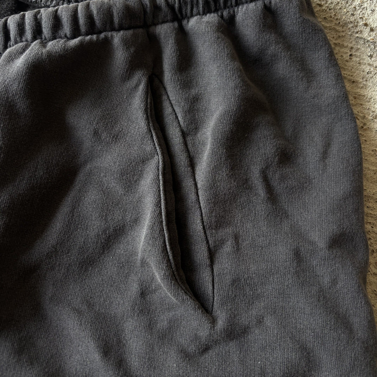 YEEZY YZY SP-08 Dark Grey Sweatpants Sample Cuffed Jogger Elastic Sweats Size 2