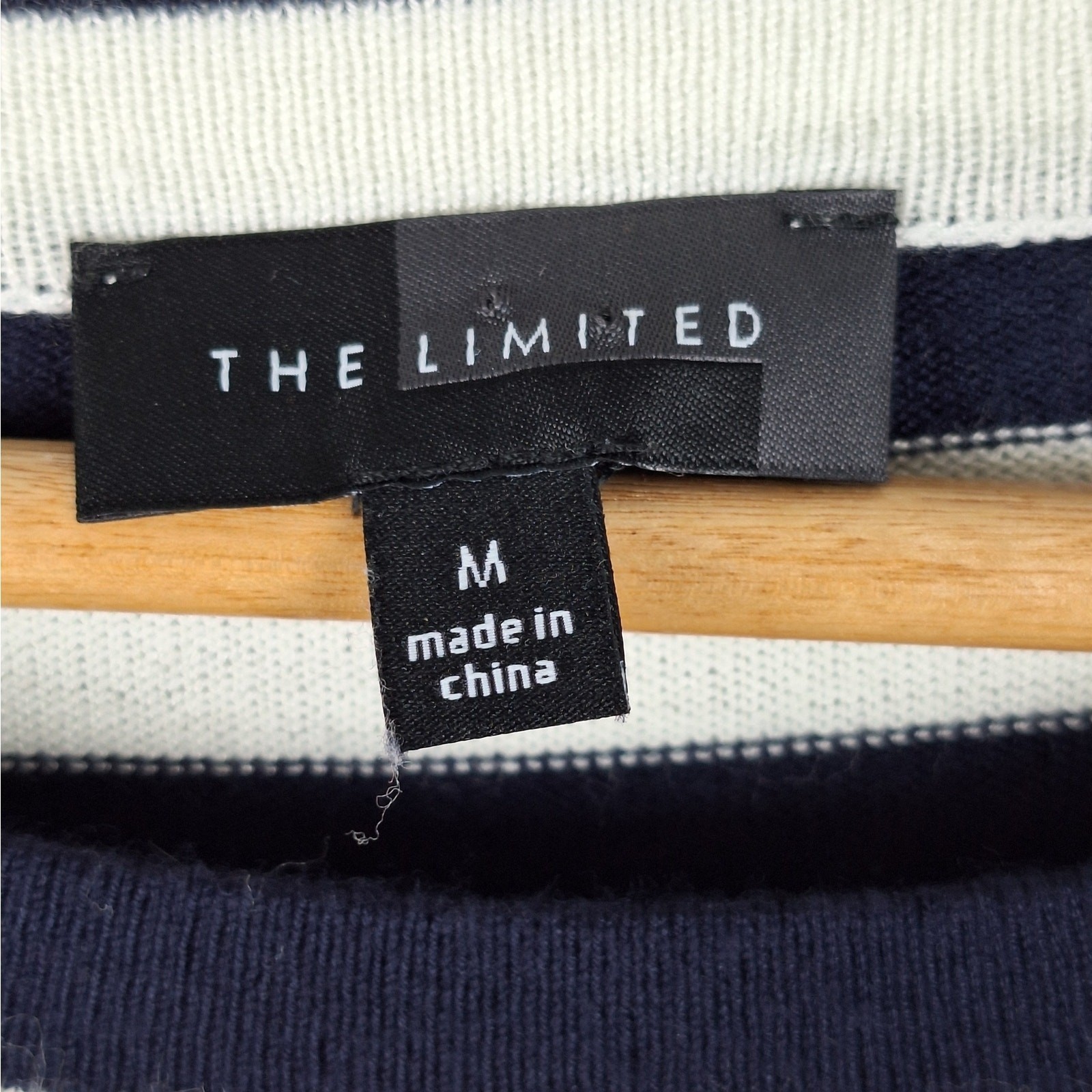 Womens Top Medium Nautical Sailor Chic Preppy Academic Striped Old Money Coastal