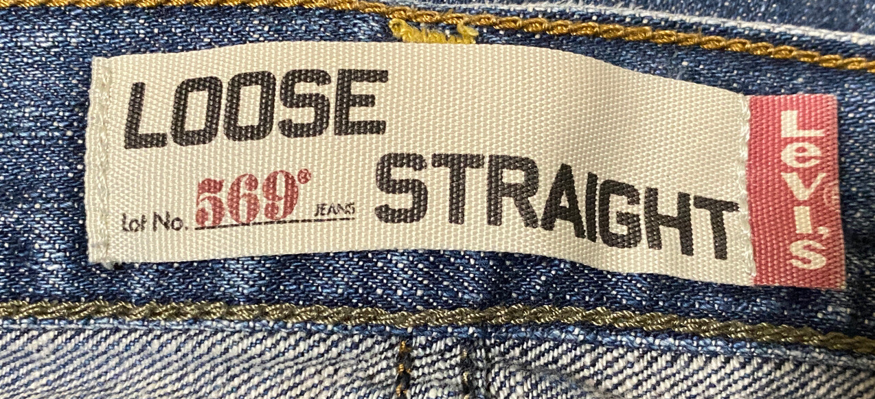 Levi’s 569 Loose Straight Men’s Blue Denim Jeans Size 34″ x 32″