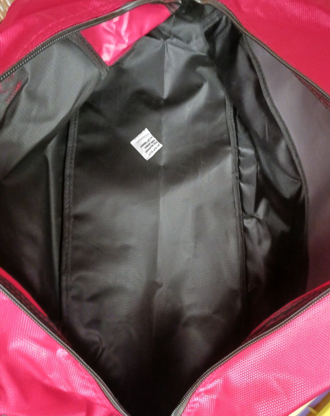 NWT Port Authority Half Moon Dome Large Duffle Bag Red Gray Black 20 x 11″