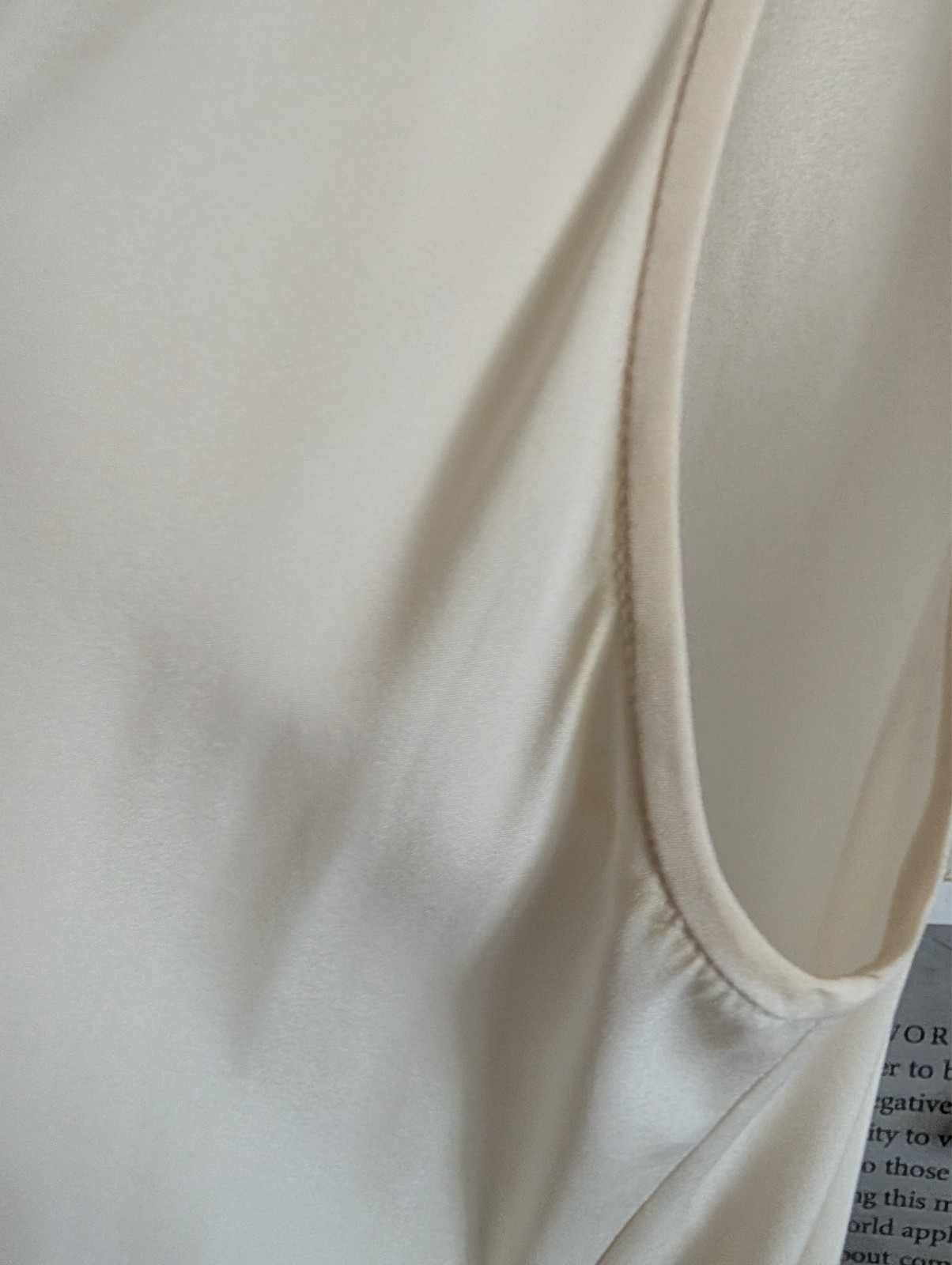 ZERO + MARIA CORNEJO IVORY/CREAM COLOR SILK BLOUSE, SIZE 6