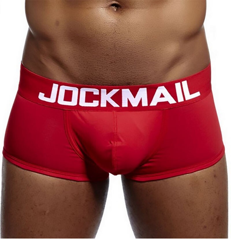 JOCKMAIL Boxer Shorts Men’s U Convex Underwear Cotton Bulge Pouch Trunks Panties