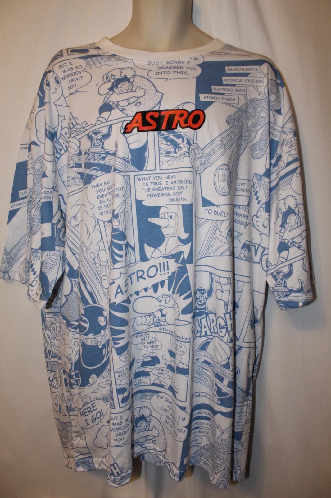 mens southpole astro boy t-shirt 4XB nwt comic strip panels blue