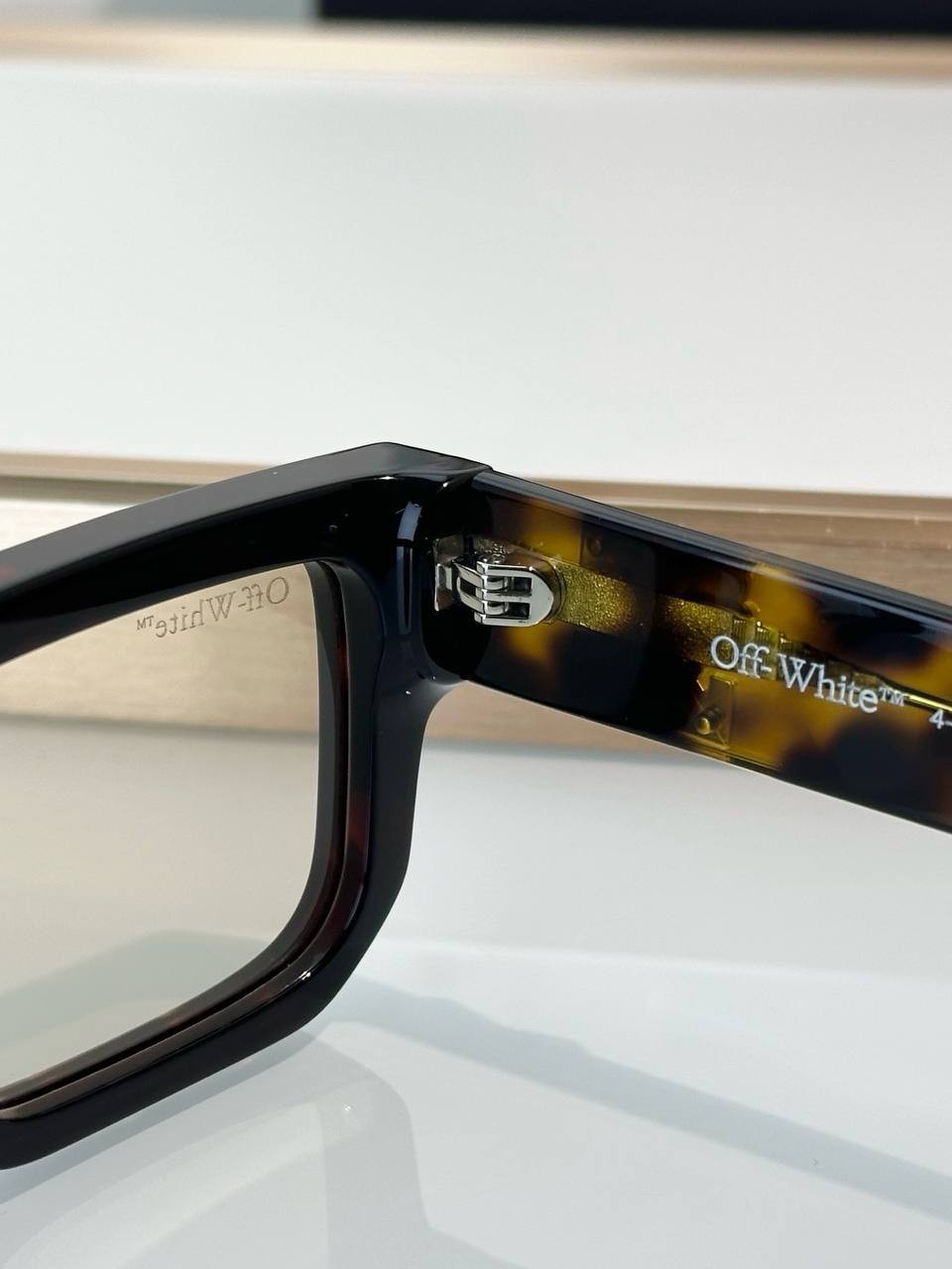 Off-White Square Eyeglasses Black Tortoiseshell Frame Luxury Designer Glasses Un