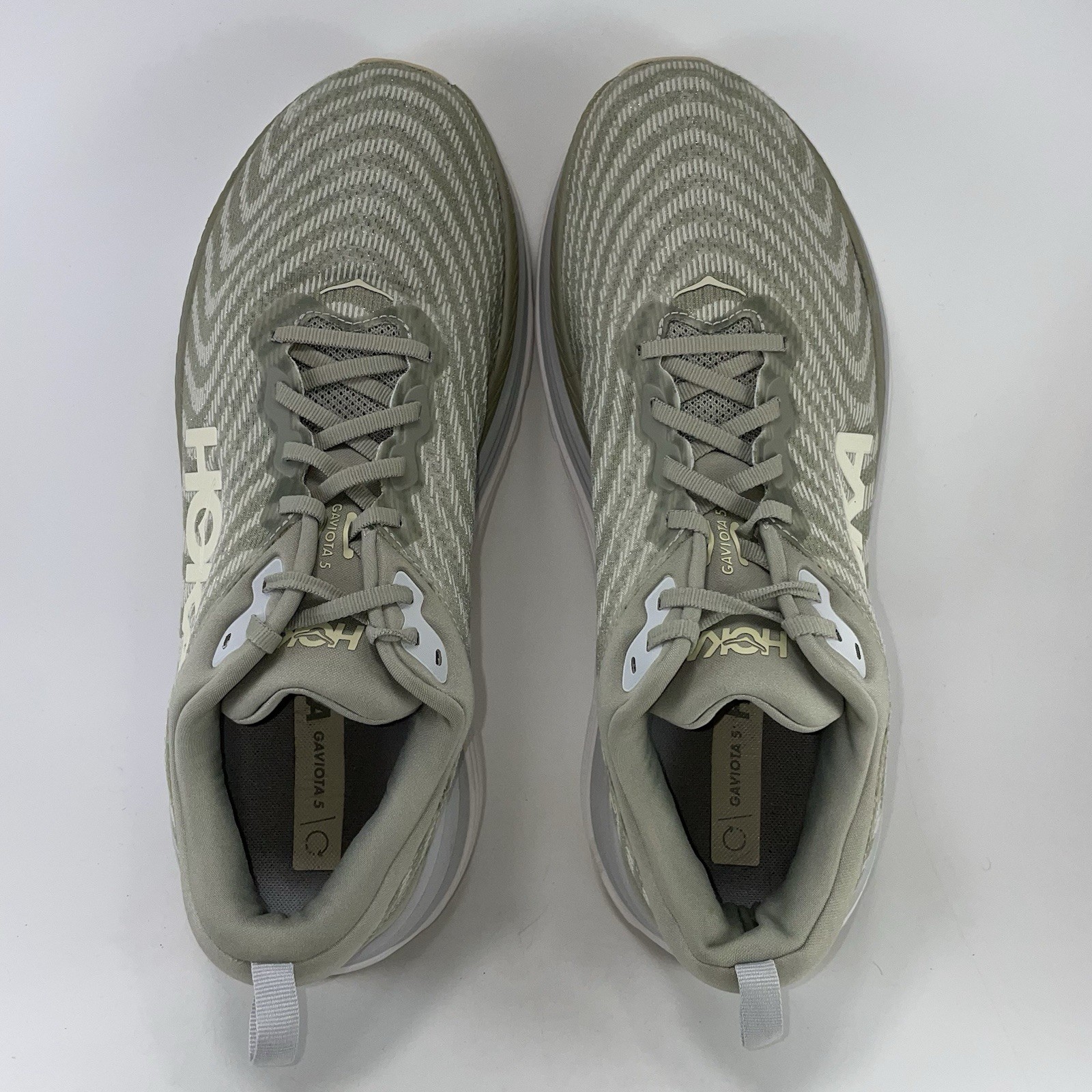 Hoka One One Gaviota 5 Barley/ Oat Milk Running Shoes Mens Size 12.5 2E Wide EE