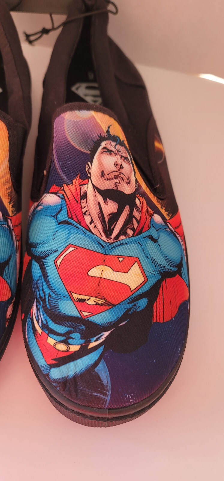SUPERMAN Slip On Canvas Shoes Men’s Bioworld New With Tags