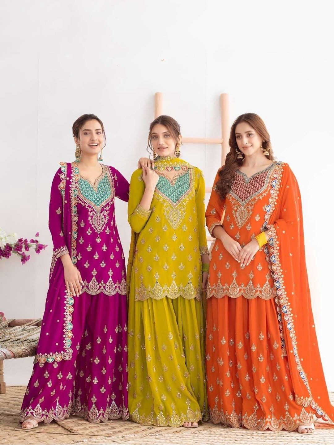 Latest Ready Made Top Pant Set Designer New Indian Pakistani Salwar Kameez Women
