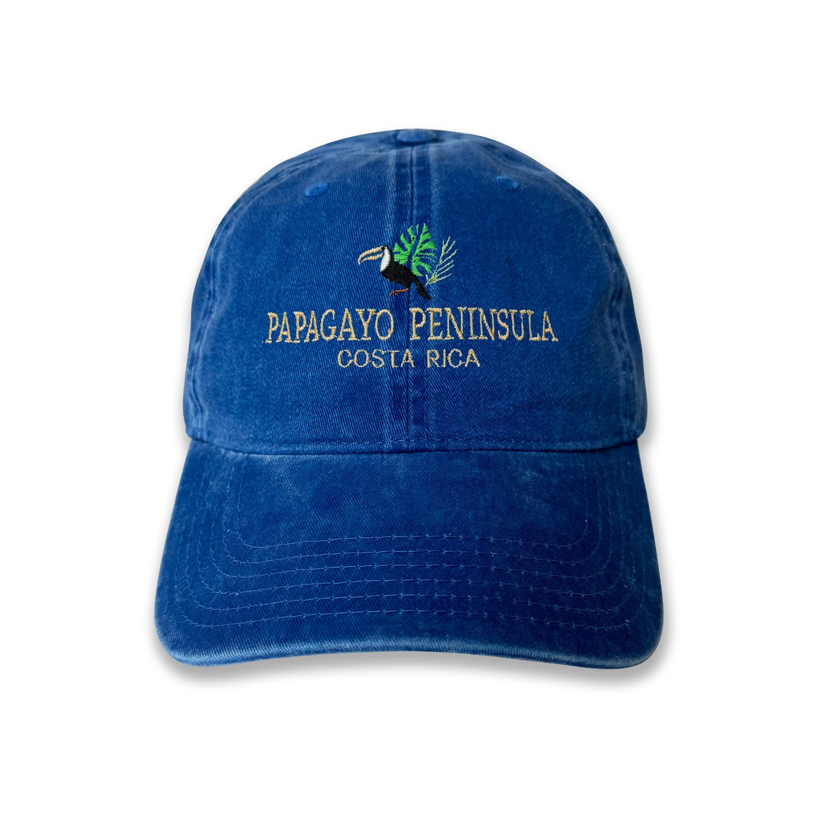 Papagayo Peninsula Costa Rica Embroidered Baseball Cap with Toucan Design