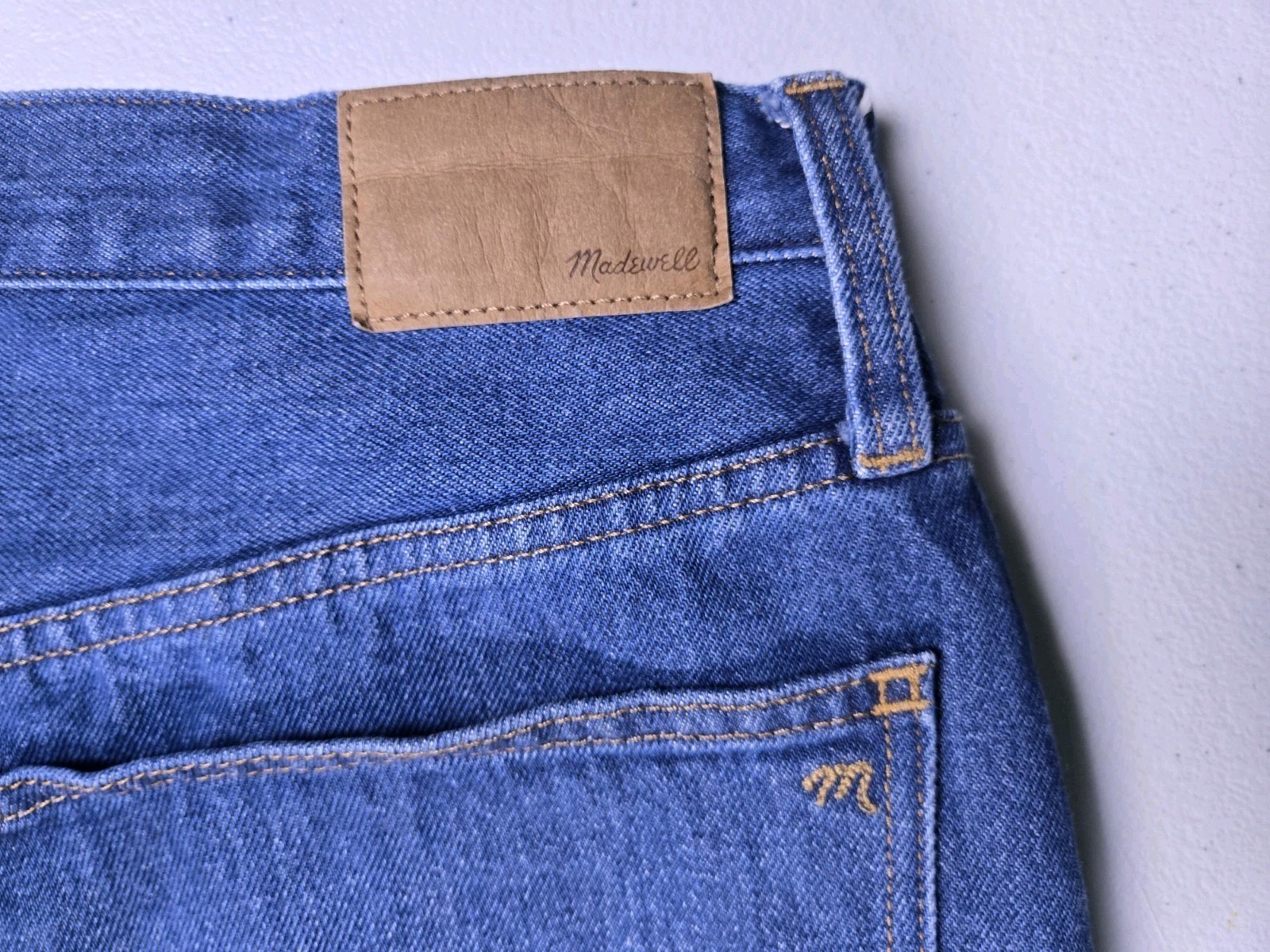 Madewell – Dark Blue Baggy Straight Loose Jeans – Womens 30W x 29L