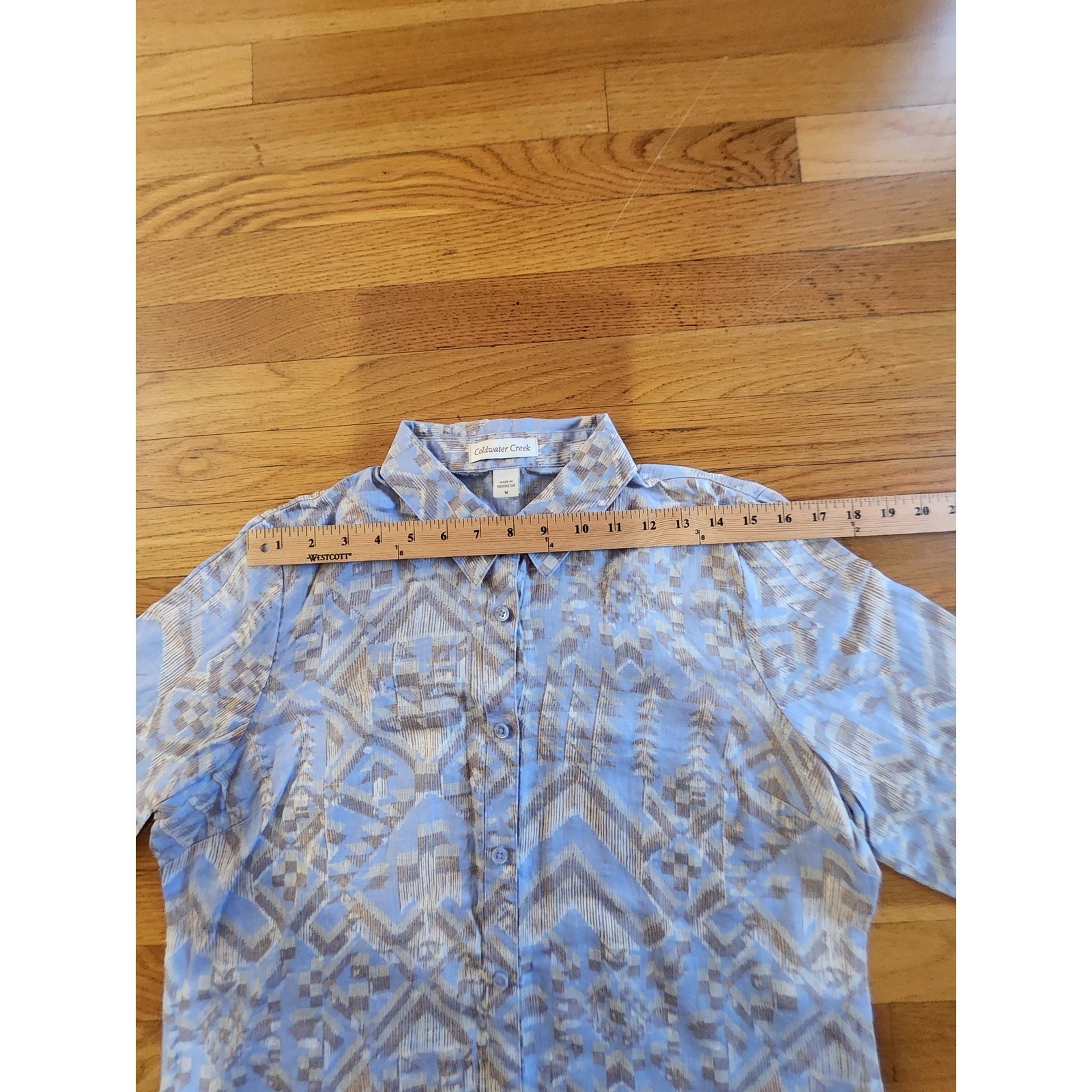 Boho Geo Print Blouse M