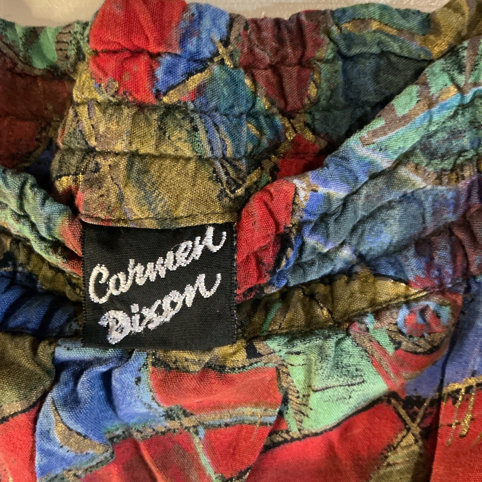 Carmen Dixon Stretch Baggy Capris Size 36 Stretch 14” Rise Boho 100% Rayon