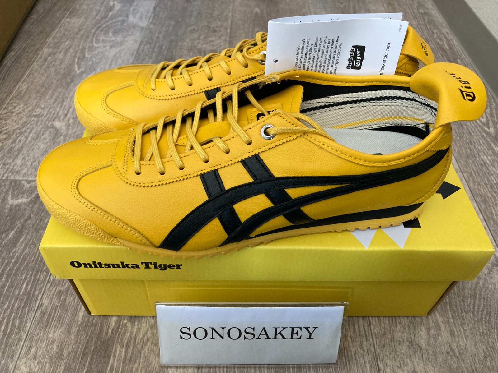Onitsuka Tiger MEXICO 66 SD 1183A872 752 YELLOW/BLACK New in Box