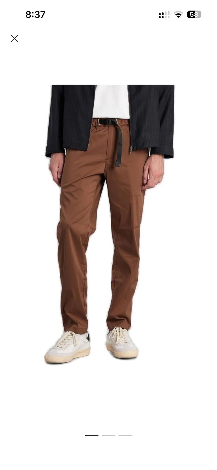 men’s White Sand Pants – 48 IT