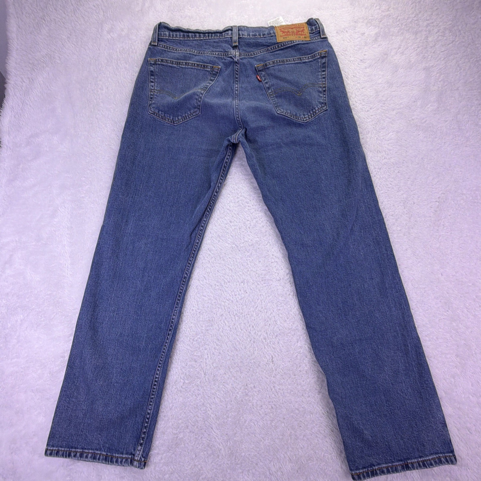 Levi’s 505 Regular Fit Straight Leg Jeans Men’s 34×29 (tag: 36×3) Med Wash Denim