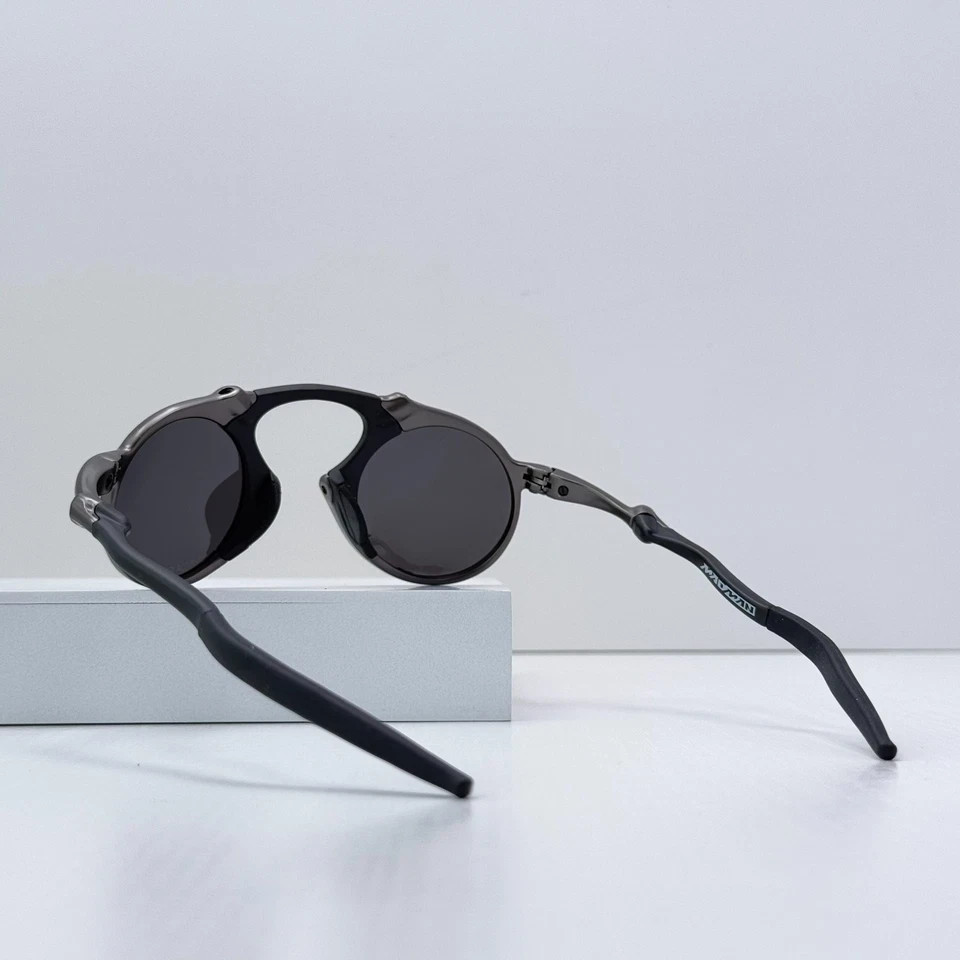 Oakley Madman OO6019 X-Metal Pewter Black Iridium Polarized New