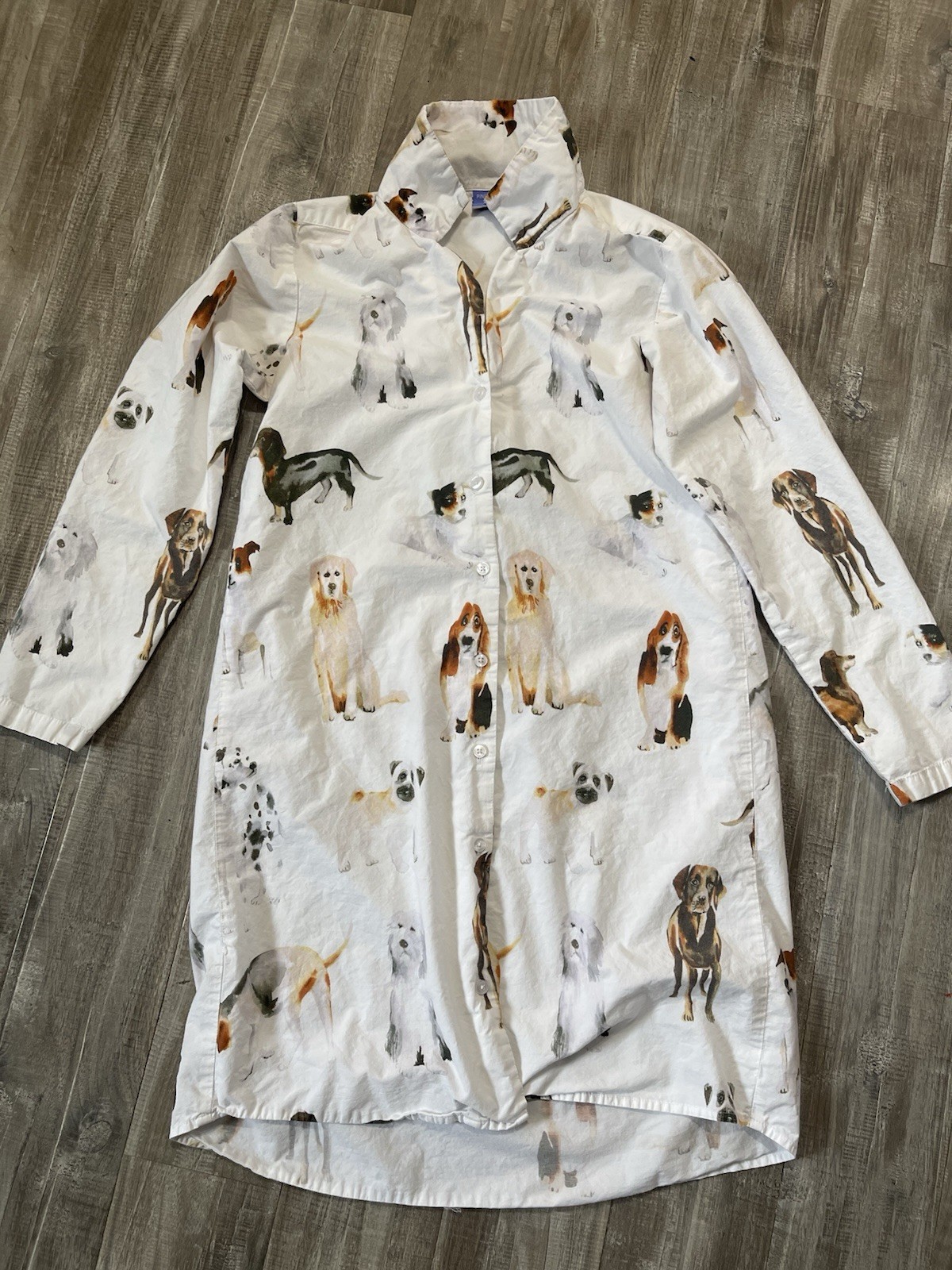 Annie Selke Pine Cone Hill “Pup” nightgown, part of the “Woof” pajama collection
