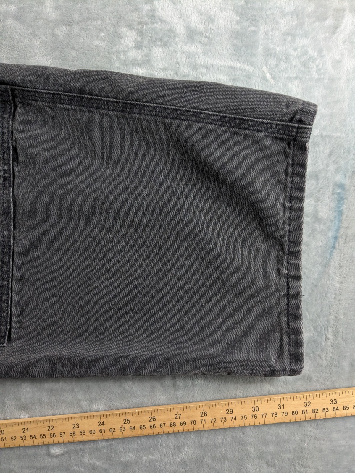 VTG Carhartt Double Knee Carpenter Pants Men 50×32 Black Faded B01 BLK USA Made