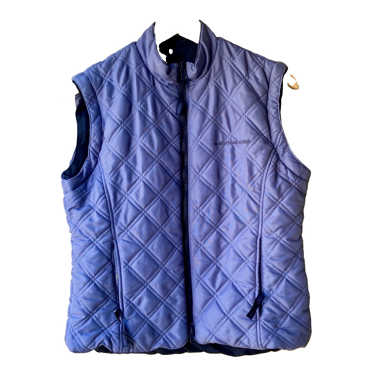 Mountain Horse Quilted Vest Reversible Zip Closure Pockets Women’s Small
