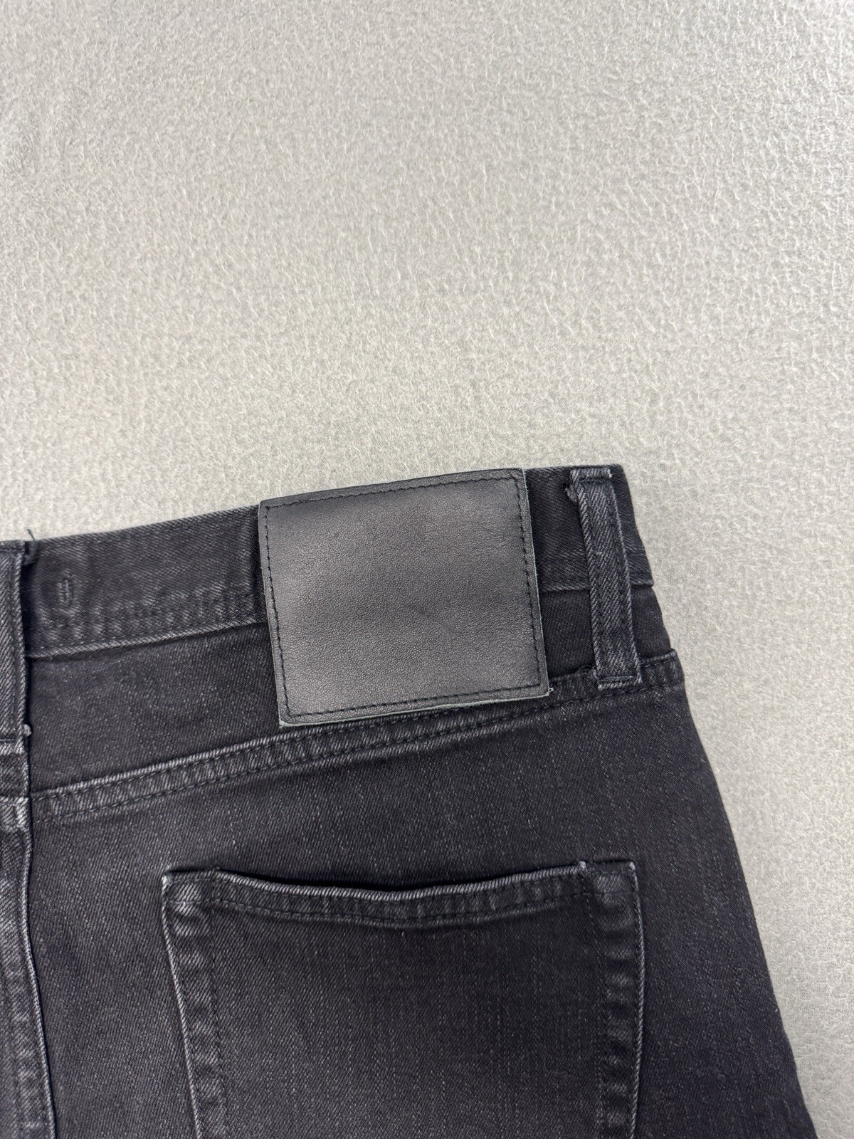 The Unbranded Brand Jeans Selvedge Jeans 32×32 Mens Black Slim Fit Stretch UB444