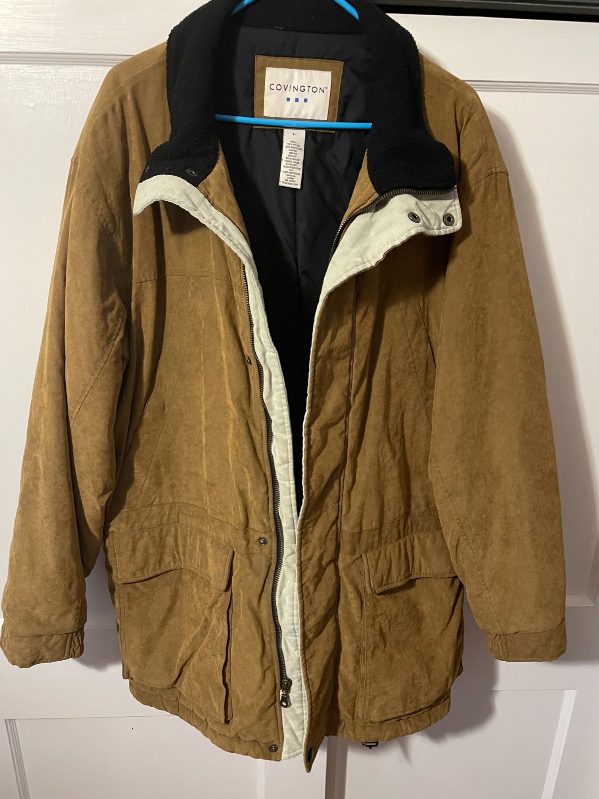 Covington Mens Jacket Canvas Barn Field Size Large