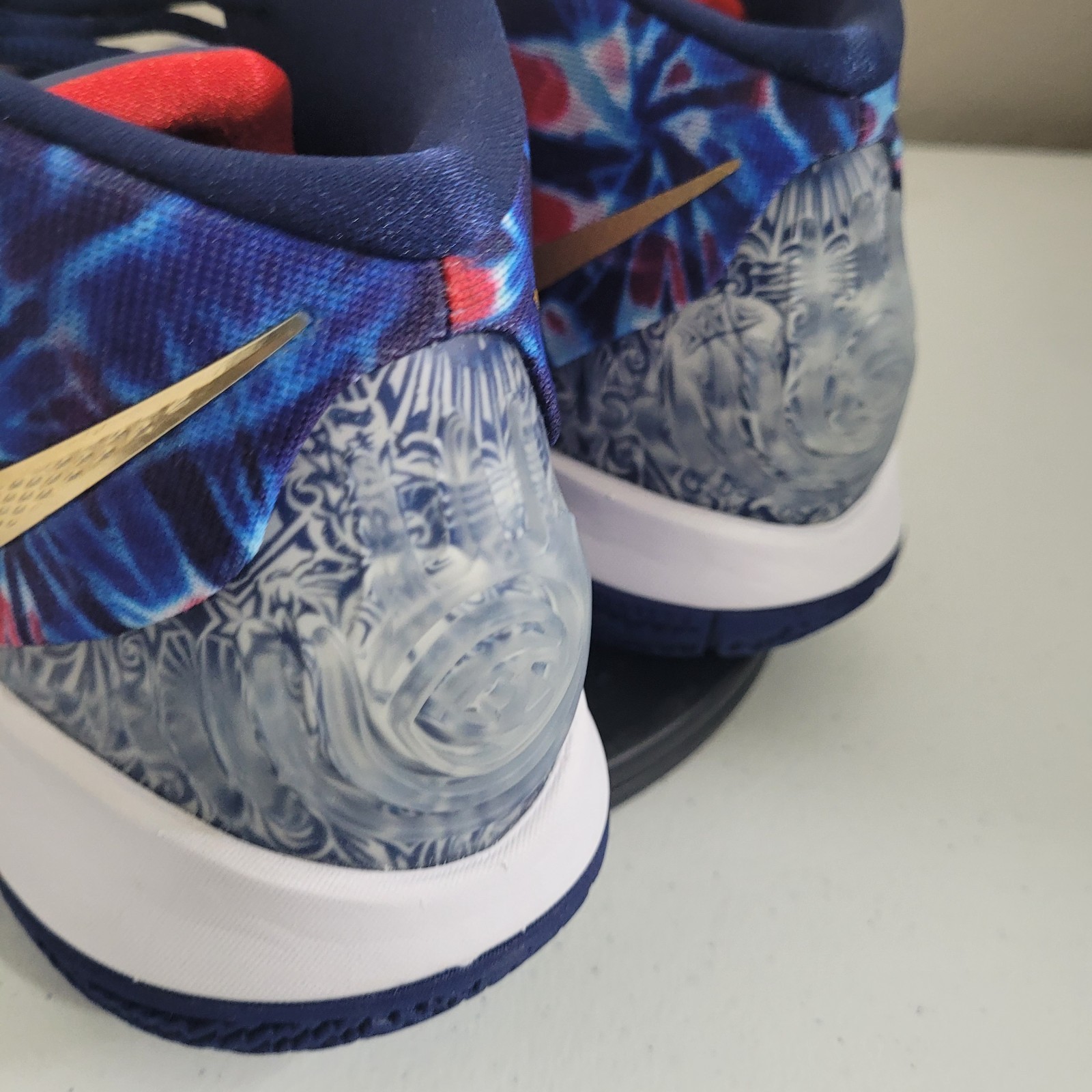 Nike Kybrid S2 CQ9323-400 Irving “Tie Dye USA” Red Blue White 2020 Men Size 11