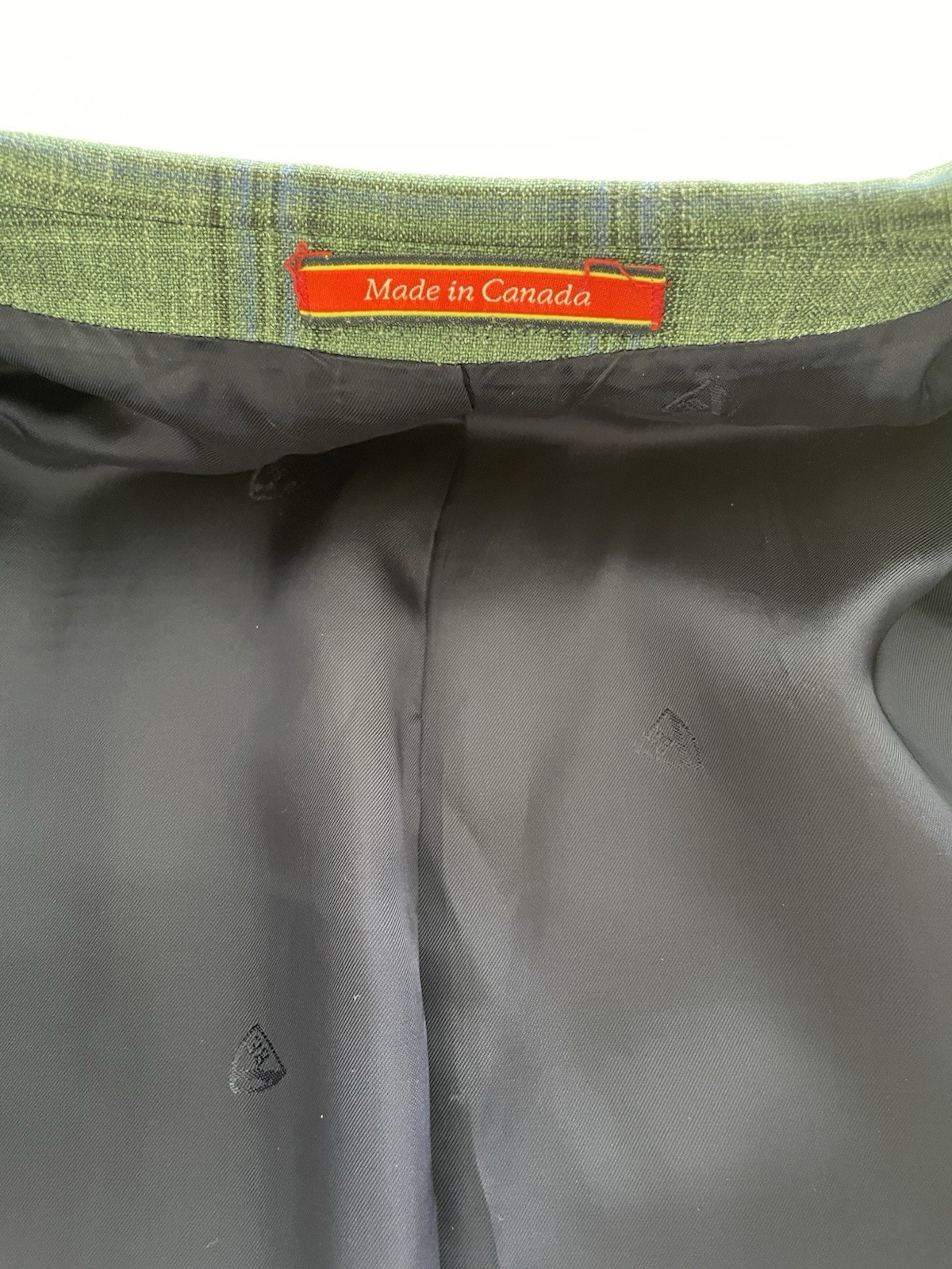 Cremieux Loro Piana Summertime Sport Coat Mens 48R Plaid Green Wool Silk Linen