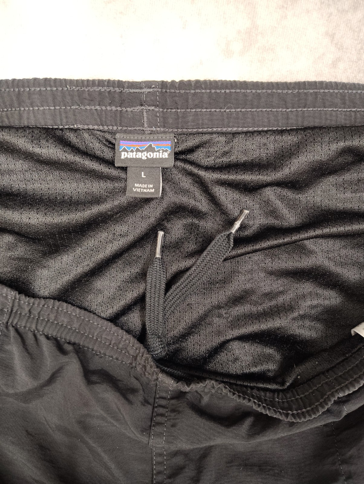 Patagonia Baggies Shorts Mens L 42 Black Lined Hybrid Swim Beach Trail 6 Inseam