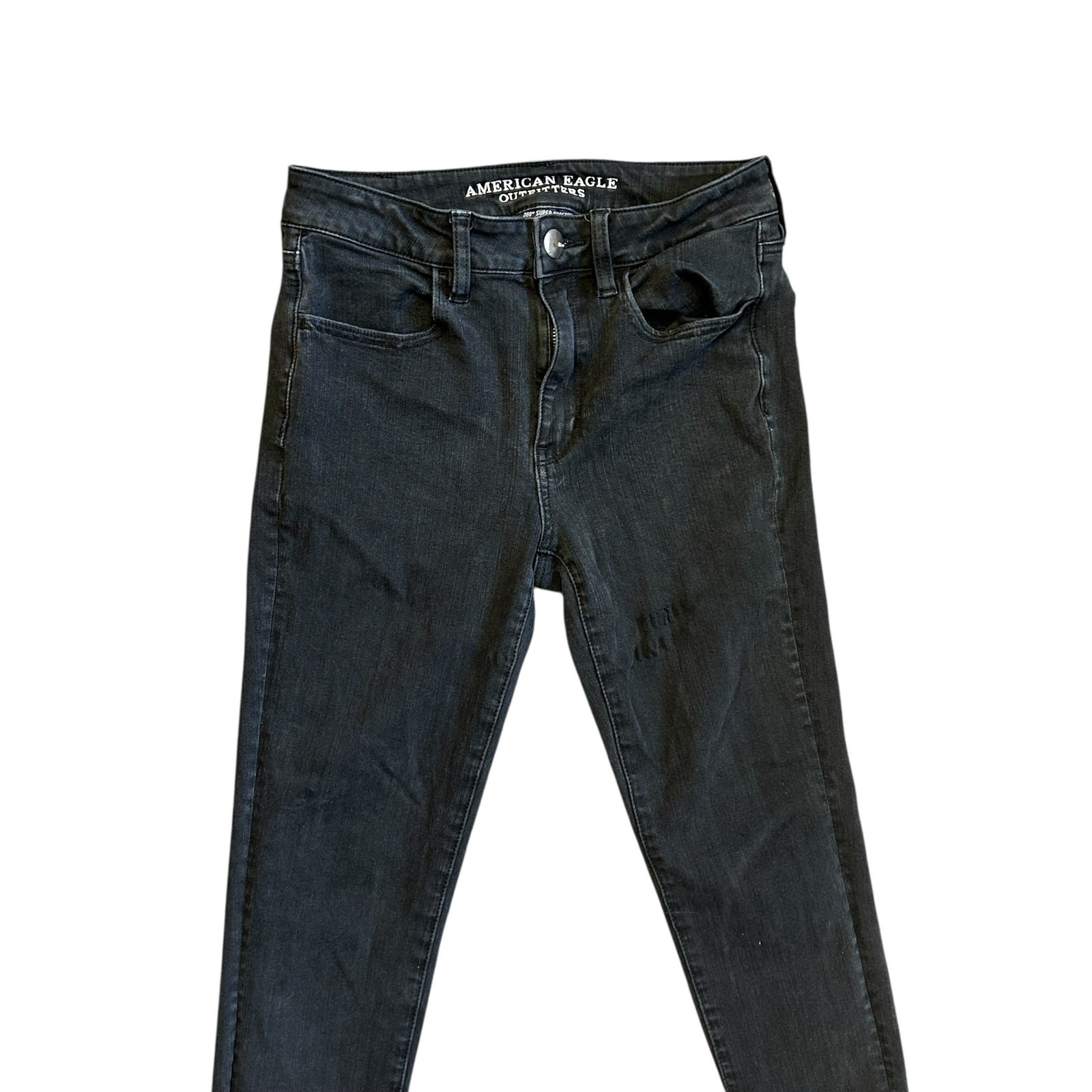 American Eagle High Rise Jegging Black Size 6 360 Stretch Skinny Jeans AE