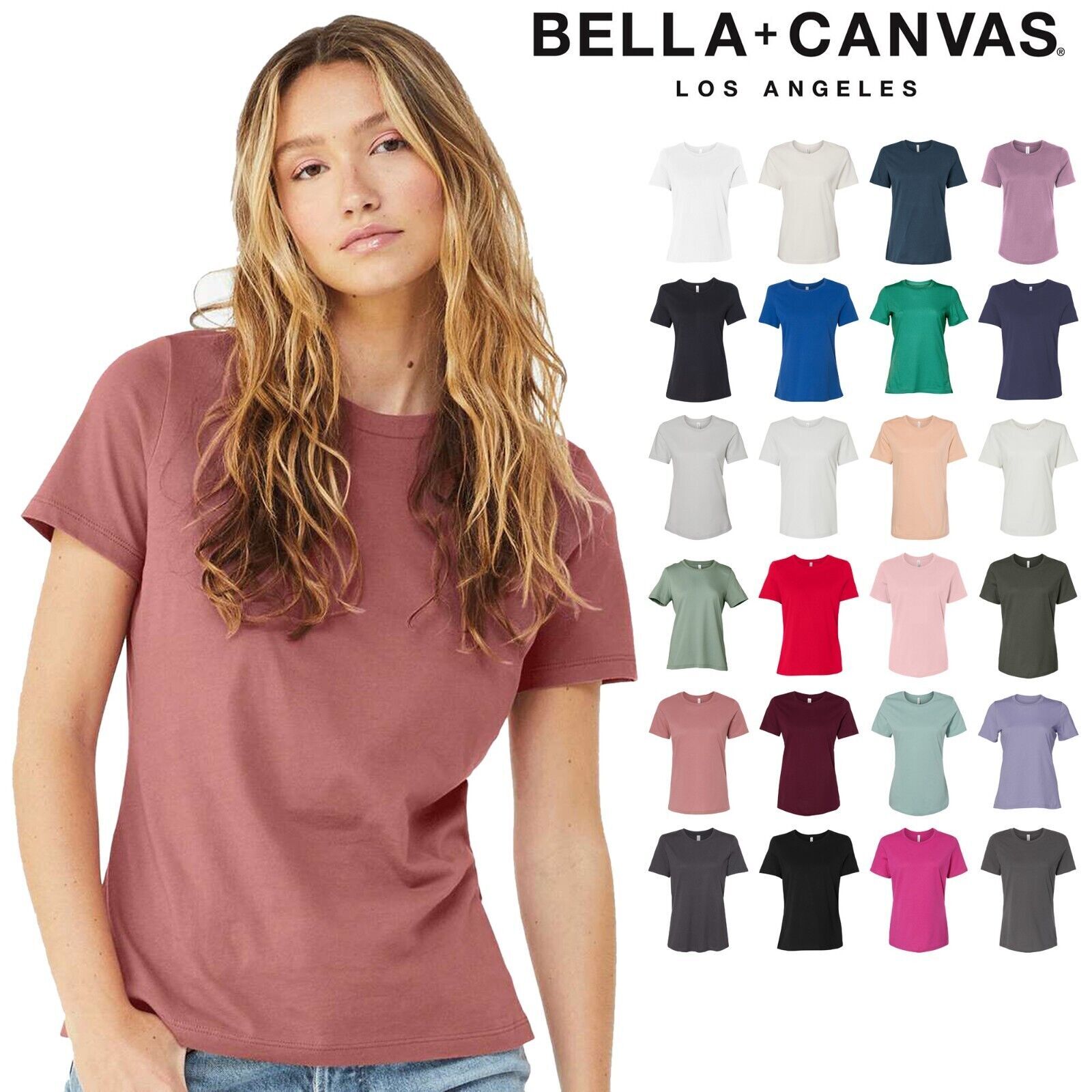 Bella + Canvas Ladies’ Relaxed Heather CVC Short-Sleeve T-Shirt 6400CVC